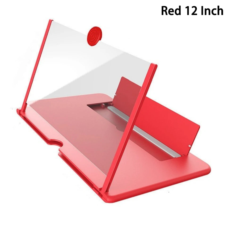 12/10" HD Screen Magnifier Phone Amplifier Anti Blue Light Eye Protection Multi-Function Desktop Stand For iPhone Samsung Xiaomi