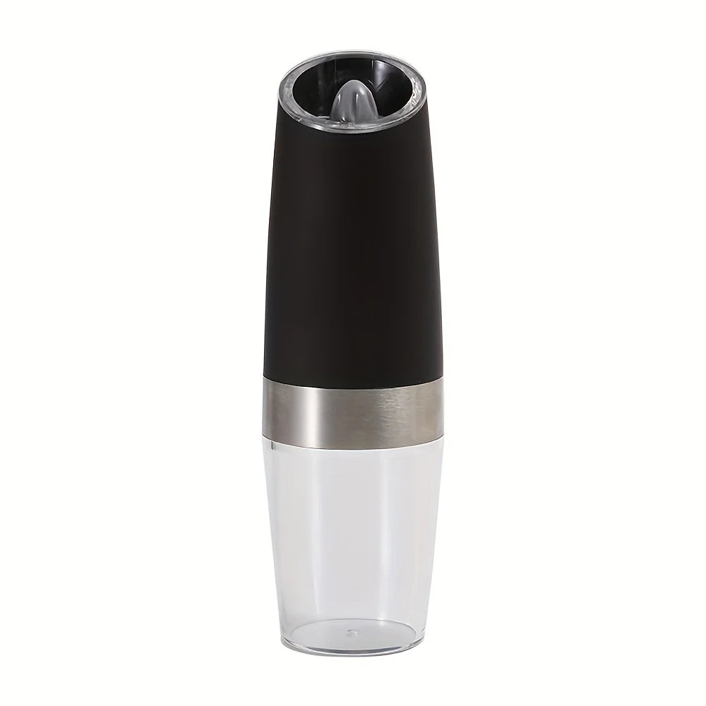 Pepper Grinder, Household Sea Salt Grinder, Electric Adjustable Spice Grinder, Reusable Pepper Crusher, Kitchen Gadget, Adjustable Coarseness, Battery-Powered Led Light, One-Handed Automatic Operation, Suitable for Any Occasi